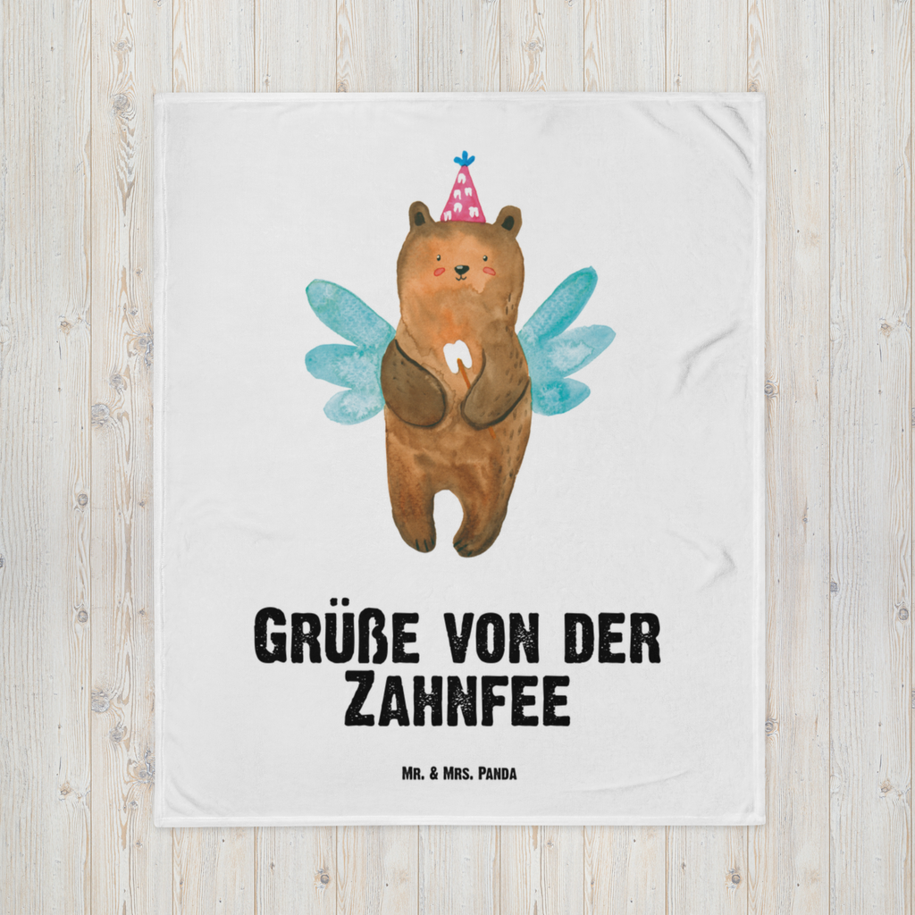 Babydecke Bär Zahnfee Babydecke, Babygeschenk, Geschenk Geburt, Babyecke Kuscheldecke, Krabbeldecke, Bär, Teddy, Teddybär, Zahnfee, Fee, Milchzahn, Erster Zahn