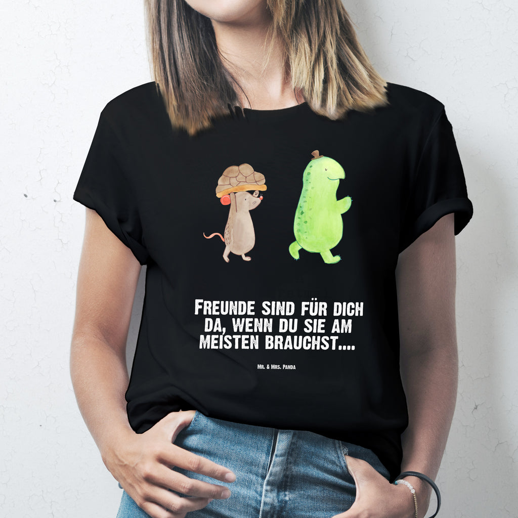 T-Shirt Standard Schildkröte & Maus T-Shirt, Shirt, Tshirt, Lustiges T-Shirt, T-Shirt mit Spruch, Party, Junggesellenabschied, Jubiläum, Geburstag, Herrn, Damen, Männer, Frauen, Schlafshirt, Nachthemd, Sprüche, Schildkröte, Maus, Freunde, Freundinnen, beste Freunde, beste Freundinnen