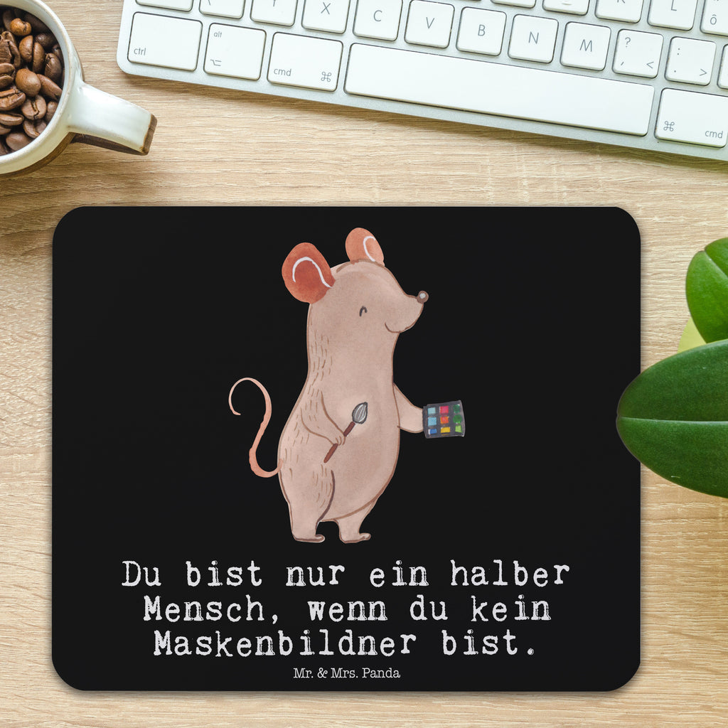 Mauspad Maskenbildner mit Herz Mousepad, Computer zubehör, Büroausstattung, PC Zubehör, Arbeitszimmer, Mauspad, Einzigartiges Mauspad, Designer Mauspad, Mausunterlage, Mauspad Büro, Beruf, Ausbildung, Jubiläum, Abschied, Rente, Kollege, Kollegin, Geschenk, Schenken, Arbeitskollege, Mitarbeiter, Firma, Danke, Dankeschön, Kosmetiker, Make Up Artist, Maskenbildner, Visagist, Beauty Salon, Kosmetikstudio, Eröffnung