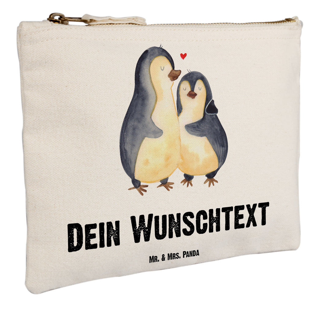 Personalisierte Schminktasche Pinguin umarmend Personalisierte Schminktasche, Personalisierte Kosmetiktasche, Personalisierter Kosmetikbeutel, Personalisiertes Stiftemäppchen, Personalisiertes Etui, Personalisierte Federmappe, Personalisierte Makeup Bag, Personalisiertes Schminketui, Personalisiertes Kosmetiketui, Personalisiertes Schlamperetui, Schminktasche mit Namen, Kosmetiktasche mit Namen, Kosmetikbeutel mit Namen, Stiftemäppchen mit Namen, Etui mit Namen, Federmappe mit Namen, Makeup Bg mit Namen, Schminketui mit Namen, Kosmetiketui mit Namen, Schlamperetui mit Namen, Schminktasche personalisieren, Schminktasche bedrucken, Schminktasche selbst gestalten, Pinguin, Liebe, Liebespaar, Liebesbeweis, Liebesgeschenk, Verlobung, Jahrestag, Hochzeitstag, Hochzeit, Hochzeitsgeschenk