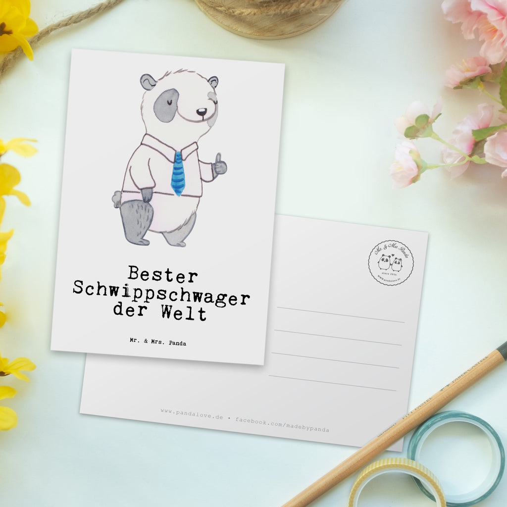 Postkarte Panda Bester Schwippschwager der Welt Postkarte, Karte, Geschenkkarte, Grußkarte, Einladung, Ansichtskarte, Geburtstagskarte, Einladungskarte, Dankeskarte, Ansichtskarten, Einladung Geburtstag, Einladungskarten Geburtstag, für, Dankeschön, Geschenk, Schenken, Geburtstag, Geburtstagsgeschenk, Geschenkidee, Danke, Bedanken, Mitbringsel, Freude machen, Geschenktipp, Schwippschwager, Schwibschwager, Schwipschwager, Schwager, Schwager des Ehepartners, Familie, Verwandtschaft, angeheiratet