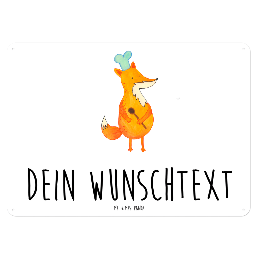 Personalisiertes Blechschild Fuchs Koch Blechschild, Metallschild, Geschenk Schild, Schild, Magnet-Metall-Schild, Deko Schild, Wandschild, Wand-Dekoration, Türschild, Fuchs, Füchse, Koch Geschenk, Küche Spruch, Küche Deko, Köche, Bäcker, Party Spruch, Spruch lustig, witzig