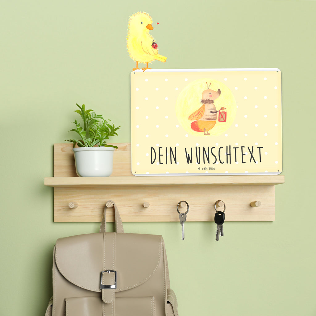 Personalisiertes Blechschild Glühwürmchen Blechschild, Metallschild, Geschenk Schild, Schild, Magnet-Metall-Schild, Deko Schild, Wandschild, Wand-Dekoration, Türschild, Tiermotive, Gute Laune, lustige Sprüche, Tiere, Glühwürmchen, Glühwurm, Falter, Liebe, Leuchten, magisch, Liebesbeweis, Lieblingsmensch, Verlobung, Heiratsantrag, Jahrestag, Liebesspruch