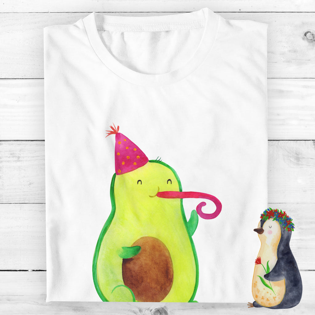 Personalisiertes T-Shirt Avocado Feier T-Shirt Personalisiert, T-Shirt mit Namen, T-Shirt mit Aufruck, Männer, Frauen, Wunschtext, Bedrucken, Avocado, Veggie, Vegan, Gesund, Party, Feierlichkeit, Feier, Fete, Geburtstag, Gute Laune, Tröte