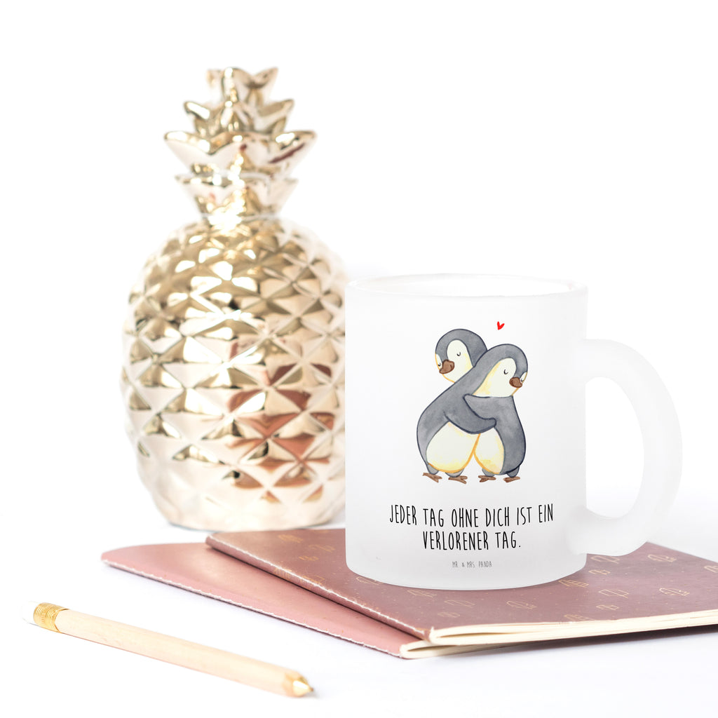 Teetasse Pinguine Kuscheln Teetasse, Teeglas, Teebecher, Tasse mit Henkel, Tasse, Glas Teetasse, Teetasse aus Glas, Liebe, Partner, Freund, Freundin, Ehemann, Ehefrau, Heiraten, Verlobung, Heiratsantrag, Liebesgeschenk, Jahrestag, Hocheitstag, Valentinstag, Geschenk für Frauen, Hochzeitstag, Mitbringsel, Geschenk für Freundin, Geschenk für Partner, Liebesbeweis, für Männer, für Ehemann