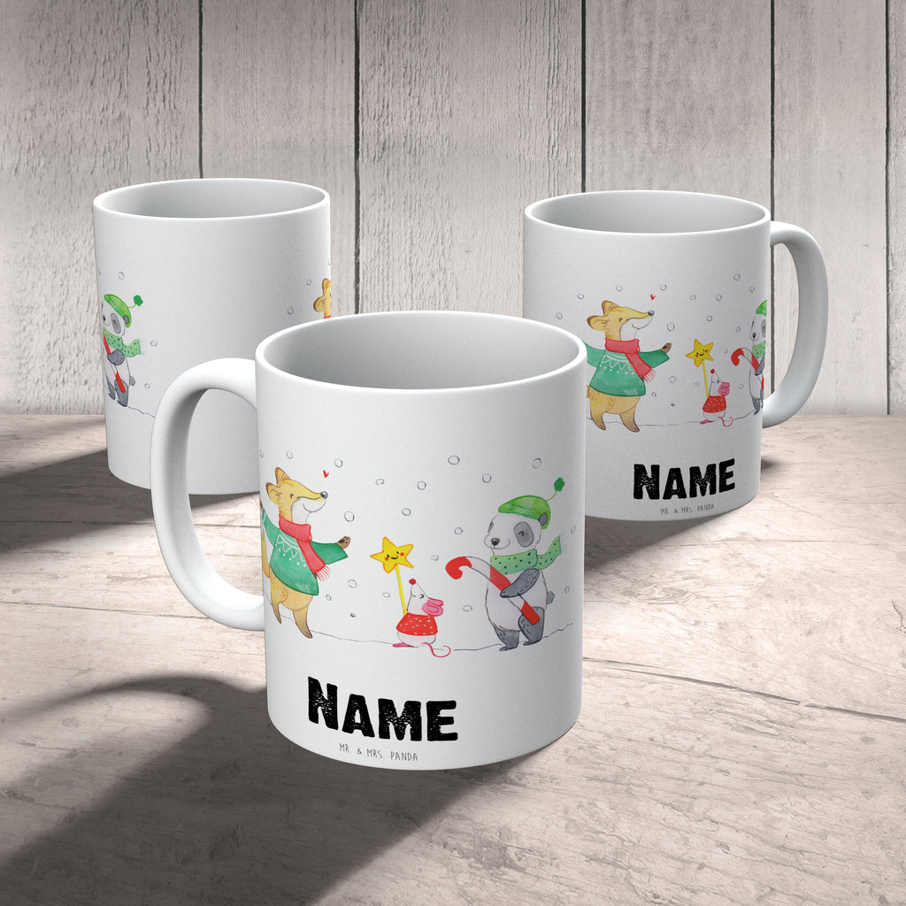 Personalisierte Tasse Winter Weihnachtsfreude Personalisierte Tasse, Namenstasse, Wunschname, Personalisiert, Tasse, Namen, Drucken, Tasse mit Namen, Winter, Weihnachten, Weihnachtsdeko, Nikolaus, Advent, Heiligabend, Wintermotiv, Weihnachtsmann, Weihnachtstage, Fuchs, Weihnachtsbaum, Tannenbaum, Weihnachtszeit