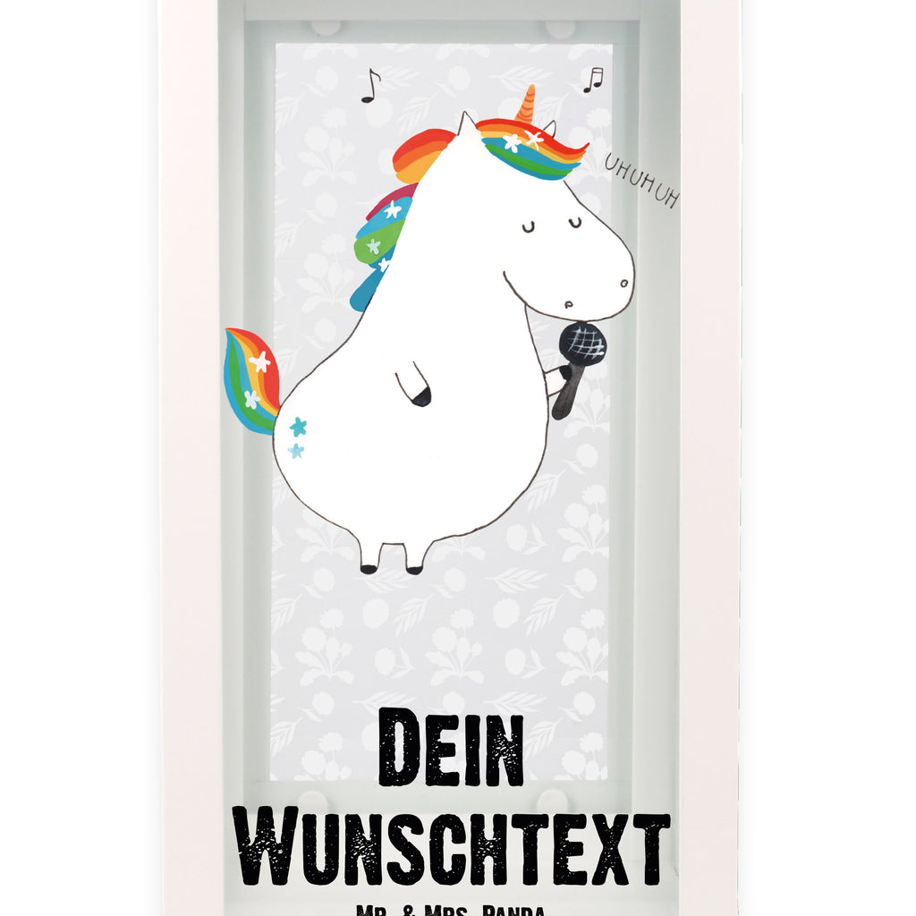 Personalisierte Deko Laterne Einhorn Sänger Gartenlampe, Gartenleuchte, Gartendekoration, Gartenlicht, Laterne kleine Laternen, XXL Laternen, Laterne groß, Einhorn, Einhörner, Einhorn Deko, Pegasus, Unicorn, Glitzer, Konfetti, Party, Geburtstag, Feier, Fest, Disco, Sängerin, Sänger, Freundin