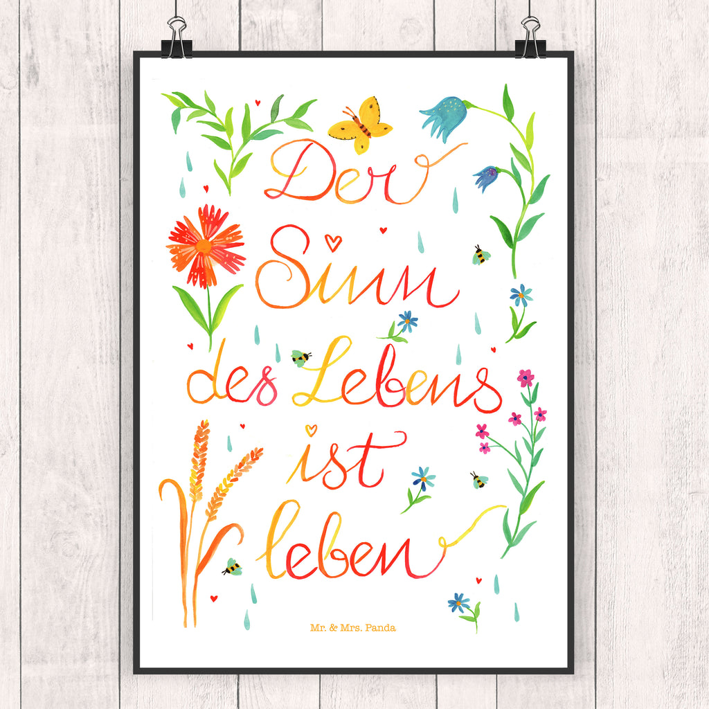 Poster Sinn des Lebens Poster, Wandposter, Bild, Wanddeko, Küchenposter, Kinderposter, Wanddeko Bild, Raumdekoration, Wanddekoration, Handgemaltes Poster, Mr. & Mrs. Panda Poster, Designposter, Kunstdruck, Posterdruck, Blumen Deko, Frühlings Deko, Sommer Deko, Dekoration, positive Botschaft, Naturliebhaber, Outdoor, Natur, Abenteuer, Sinn des Lebens, Leben, Sinn, Lebensinhalt, Motivation, Zitat, Spruch, Caspar