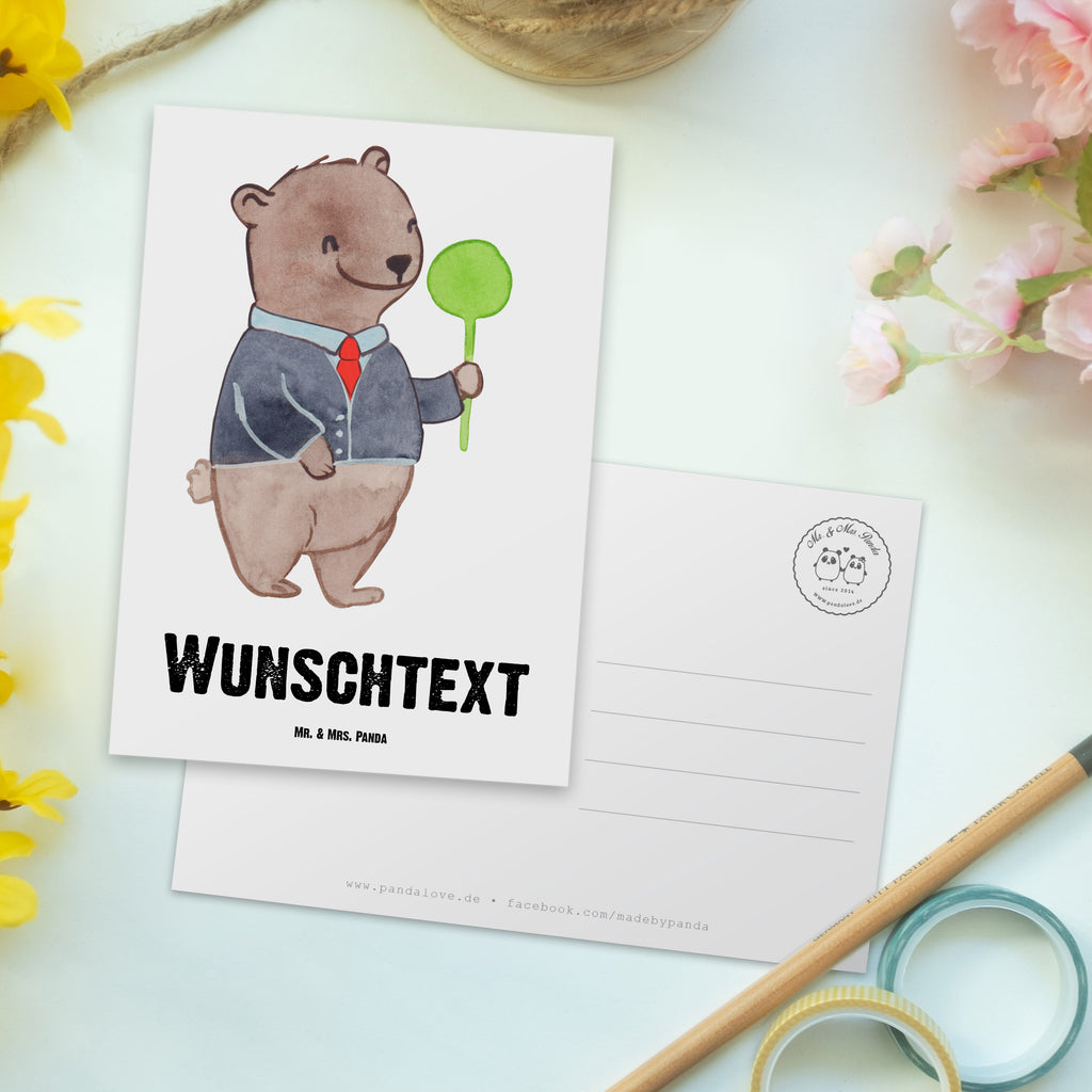 Personalisierte Postkarte Schaffner mit Herz Postkarte mit Namen, Postkarte bedrucken, Postkarte mit Wunschtext, Postkarte personalisierbar, Geschenkkarte mit Namen, Grußkarte mit Namen, Karte mit Namen, Einladung mit Namen, Ansichtskarte mit Namen, Geschenkkarte mit Wunschtext, Grußkarte mit Wunschtext, Karte mit Wunschtext, Einladung mit Wunschtext, Ansichtskarte mit Wunschtext, Beruf, Ausbildung, Jubiläum, Abschied, Rente, Kollege, Kollegin, Geschenk, Schenken, Arbeitskollege, Mitarbeiter, Firma, Danke, Dankeschön