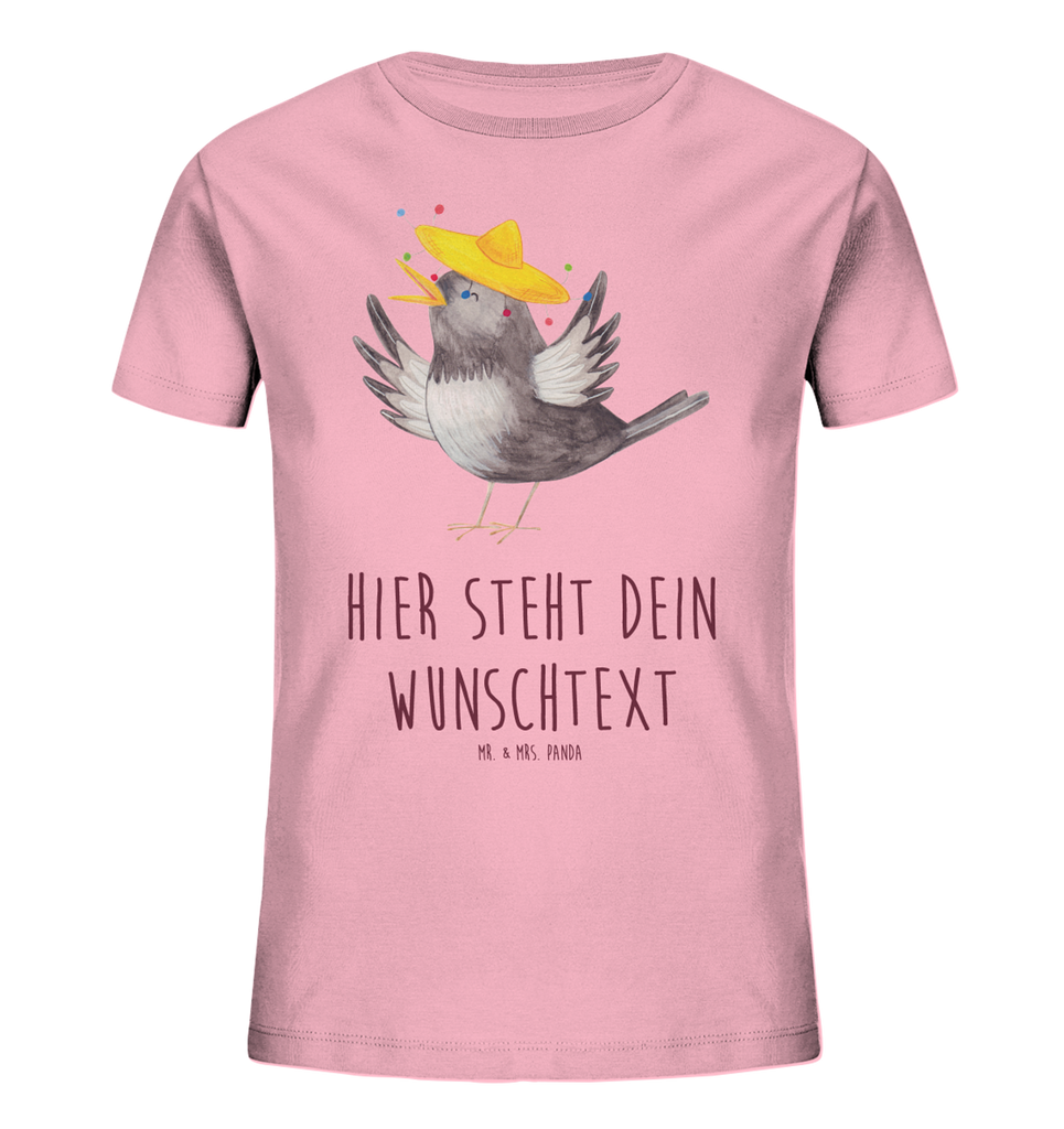 Personalisiertes Kinder T-Shirt Rabe Sombrero Personalisiertes Kinder T-Shirt, Tiermotive, Gute Laune, lustige Sprüche, Tiere, Rabe, Vogel, Vögel, Spruch positiv, fröhlich sein, glücklich sein, Glück Spruch, froh, Elster, Motivation