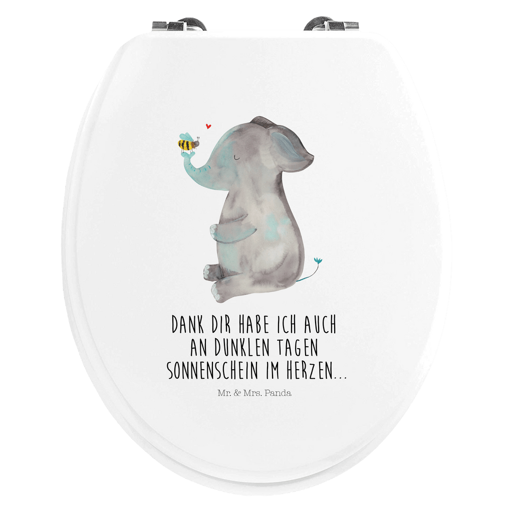 Motiv WC Sitz Elefant Biene Klobrille, Klodeckel, Toilettendeckel, WC-Sitz, Toilette, Tiermotive, Gute Laune, lustige Sprüche, Tiere, Elefant, Biene, Liebe, Liebesbeweis, Jahrestag, Liebesgeschenk, Heiratsantrag, Hochzeitsgeschenk, Liebesspruch