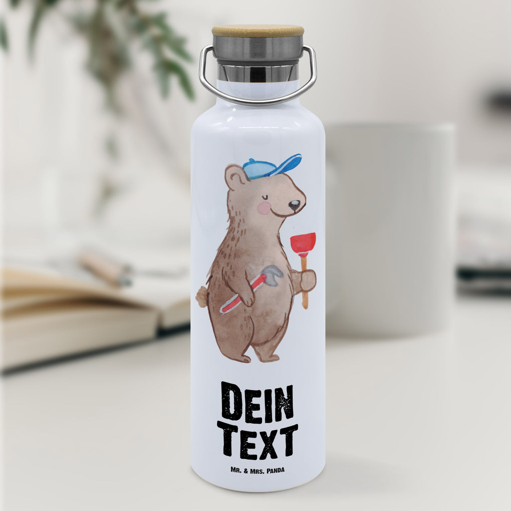 Personalisierte Trinkflasche Klempner mit Herz Personalisierte Trinkflasche, Trinkflasche mit Namen, Trinkflasche bedrucken, Flasche personalisiert, Trinkflasch mit Aufdruck, Trinkflasche Werbegeschenk, Namensaufdruck Trinkflasche, Sportflasche personalisiert, Trinkflasche Sport, Beruf, Ausbildung, Jubiläum, Abschied, Rente, Kollege, Kollegin, Geschenk, Schenken, Arbeitskollege, Mitarbeiter, Firma, Danke, Dankeschön, Klempner, Handwerker, Installateur, Meister, Gesellenprüfung, Fachbetrieb, Bauklempner, Sanitärinstallationen