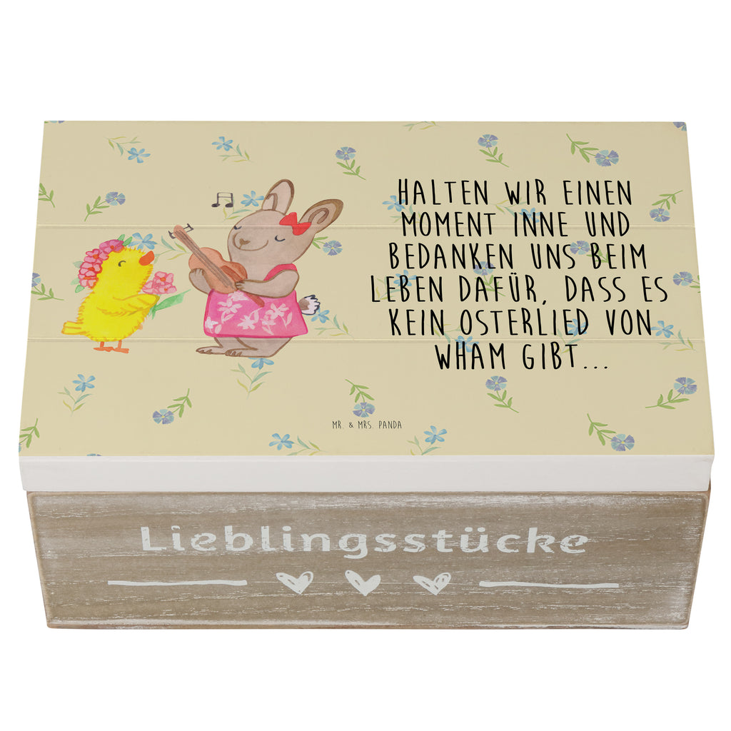 Holzkiste Ostern Frühlingsgefühle Holzkiste, Kiste, Schatzkiste, Truhe, Schatulle, XXL, Erinnerungsbox, Erinnerungskiste, Dekokiste, Aufbewahrungsbox, Geschenkbox, Geschenkdose, Ostern, Osterhase, Ostergeschenke, Osternest, Osterdeko, Geschenke zu Ostern, Ostern Geschenk, Ostergeschenke Kinder, Ostern Kinder, Ostergrüße, Ostereier, Frühling, Frühlingsgefühle, Hase, Küken, Osterküken, Musik, Osterlieder