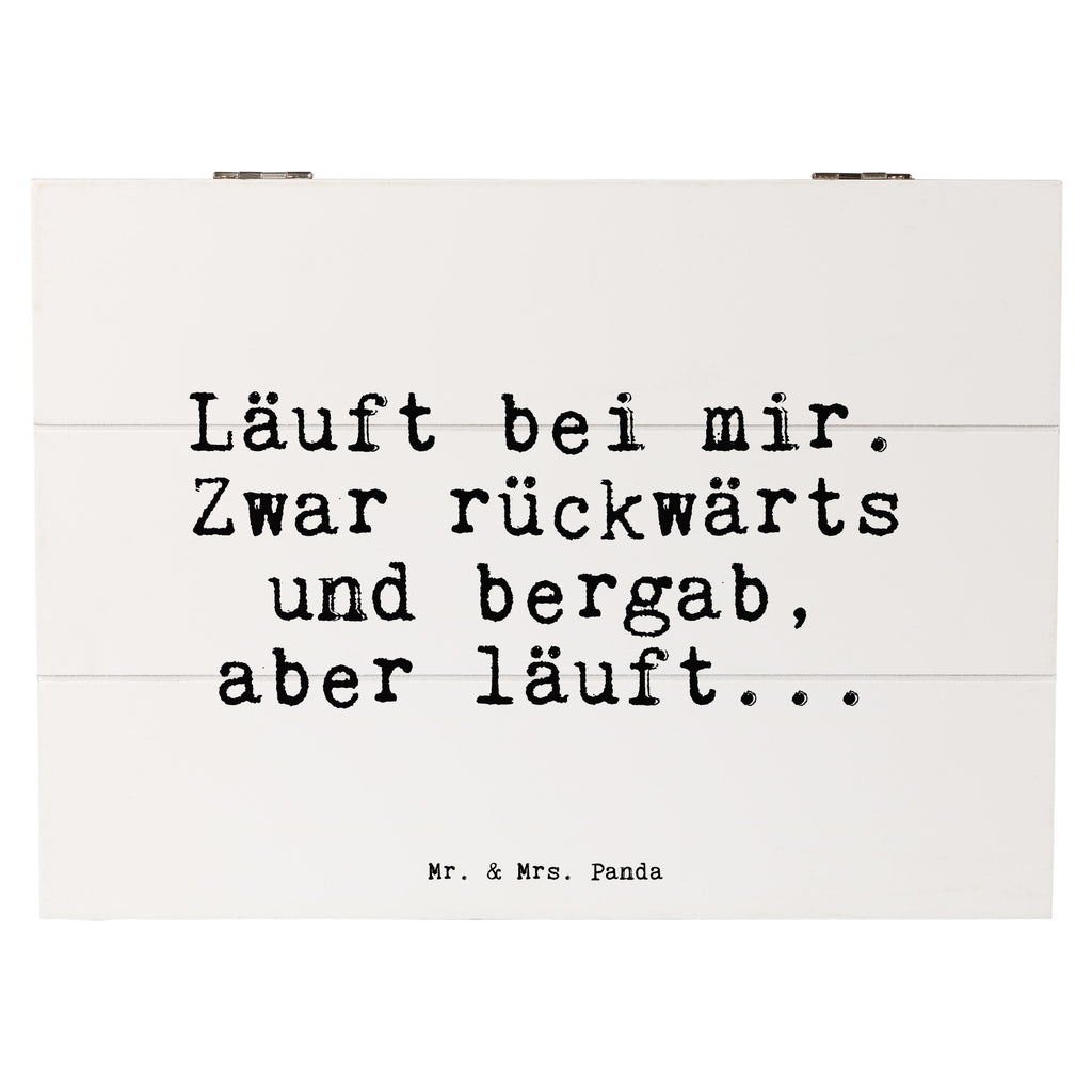 Holzkiste Sprüche und Zitate Läuft bei mir. Zwar rückwärts und bergab, aber läuft... Holzkiste, Kiste, Schatzkiste, Truhe, Schatulle, XXL, Erinnerungsbox, Erinnerungskiste, Dekokiste, Aufbewahrungsbox, Geschenkbox, Geschenkdose, Spruch, Sprüche, lustige Sprüche, Weisheiten, Zitate, Spruch Geschenke, Spruch Sprüche Weisheiten Zitate Lustig Weisheit Worte