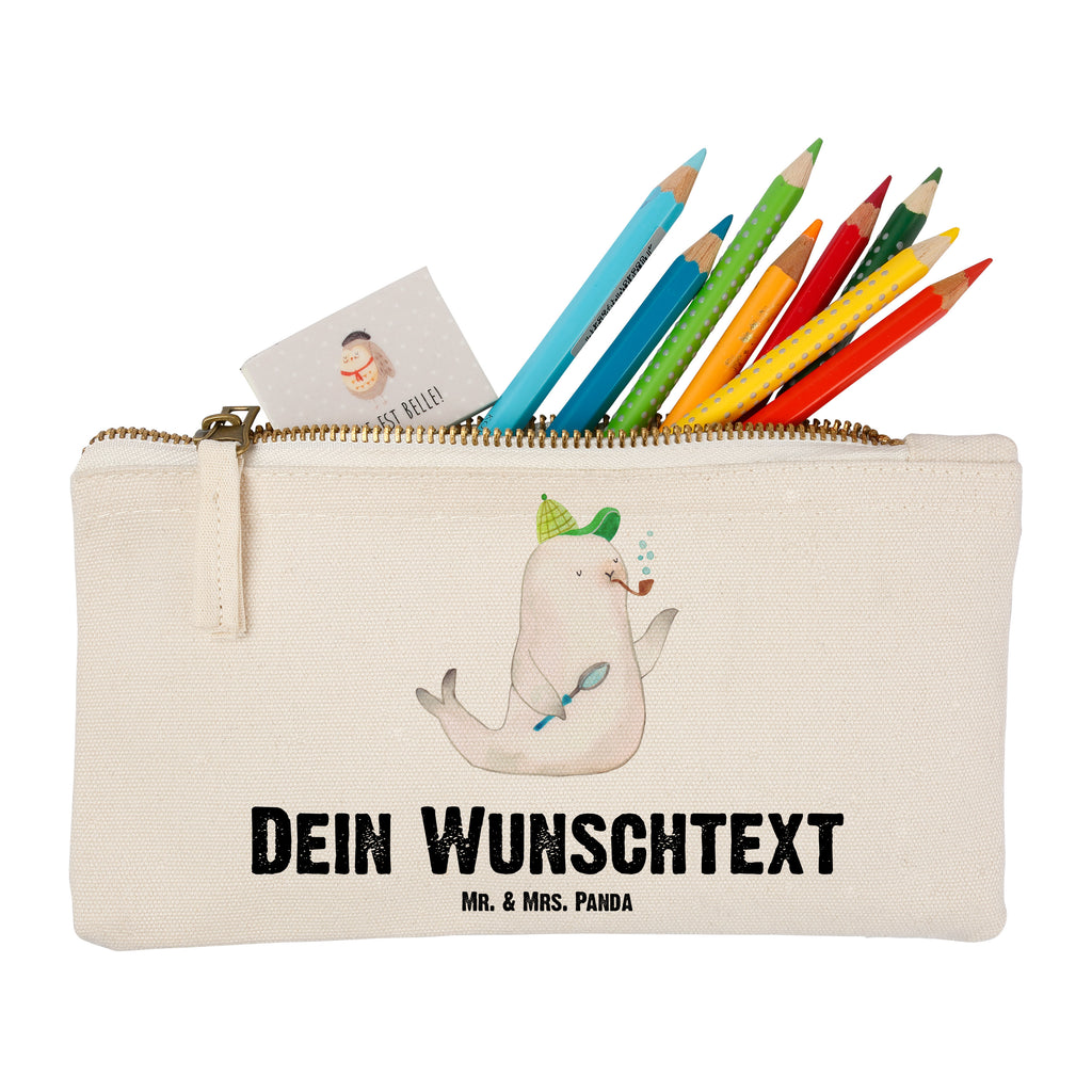 Personalisierte Schminktasche Robbe Sherlock Personalisierte Schminktasche, Personalisierte Kosmetiktasche, Personalisierter Kosmetikbeutel, Personalisiertes Stiftemäppchen, Personalisiertes Etui, Personalisierte Federmappe, Personalisierte Makeup Bag, Personalisiertes Schminketui, Personalisiertes Kosmetiketui, Personalisiertes Schlamperetui, Schminktasche mit Namen, Kosmetiktasche mit Namen, Kosmetikbeutel mit Namen, Stiftemäppchen mit Namen, Etui mit Namen, Federmappe mit Namen, Makeup Bg mit Namen, Schminketui mit Namen, Kosmetiketui mit Namen, Schlamperetui mit Namen, Schminktasche personalisieren, Schminktasche bedrucken, Schminktasche selbst gestalten, Tiermotive, Gute Laune, lustige Sprüche, Tiere