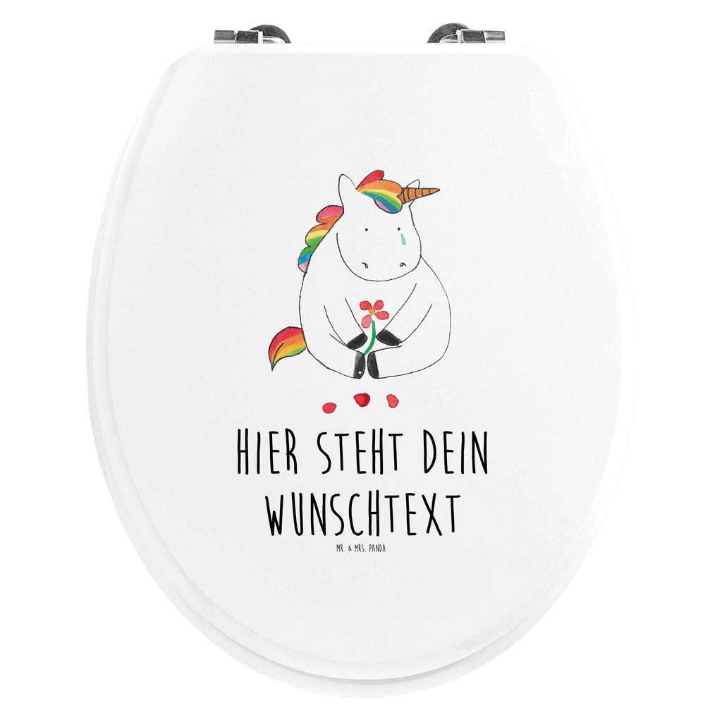 Personalisierter WC Sitz Motiv Einhorn Traurig Personalisierte Klobrille, Personalisierter Klodeckel, Personalisierter Toilettendeckel, Personalisierter WC-Sitz, Toilettendeckel mit Namen, WC Sitz mit Namen, Einhorn, Einhörner, Einhorn Deko, Pegasus, Unicorn, Glitzer, Trösten. Freundschaft, Freunde, Liebe, Trauer, Grußkarte, Blume