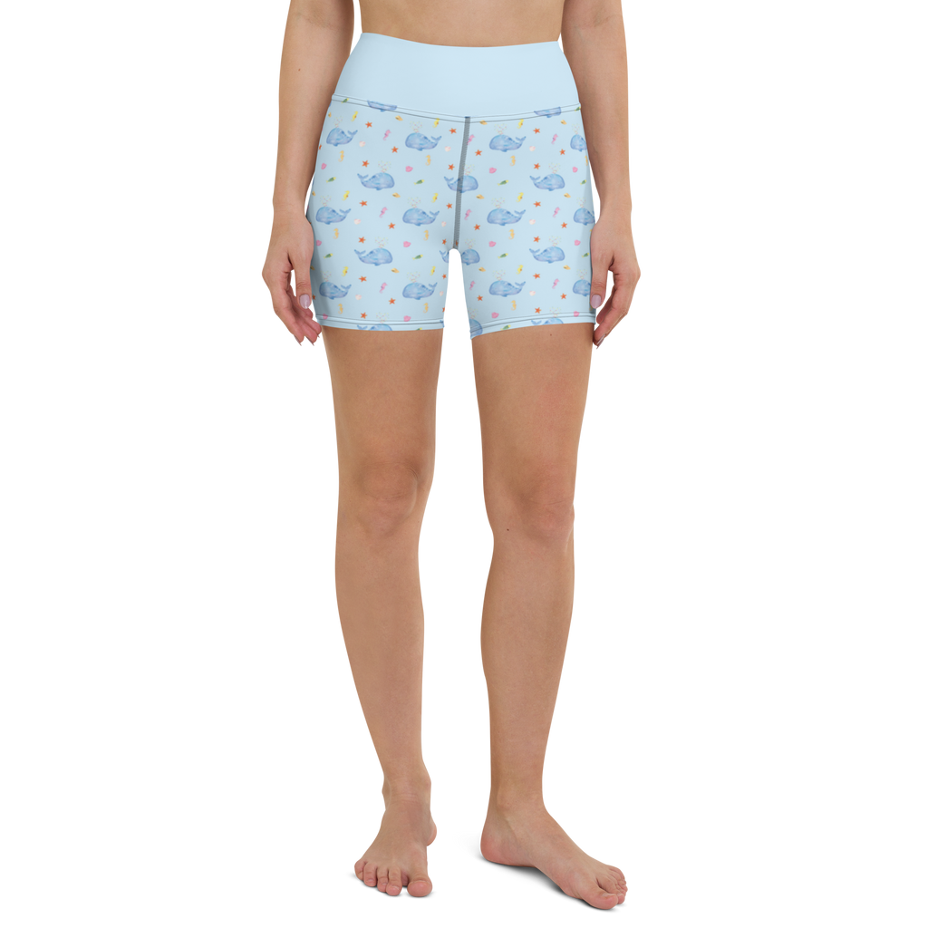 Yoga Shorts Wal Konfetti Muster Yoga Shorts, Yogashorts, Sporthose, Sportshorts, Fitnesshose, Sportshorts Damen, Yoga Shorts Damen, Yogabekleidung, Sportbekleidung, Meerestiere, Meer, Urlaub, Wal, Konfetti, Wale, Motivation, Neuanfang, Trennung, Diät, Abnehmen, Neustart, Lebensabschnitt, Geburtstag