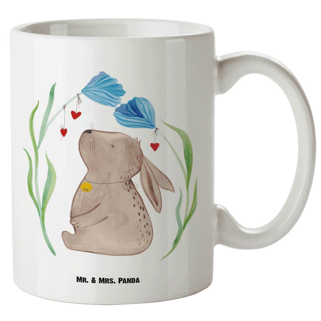 XL Tasse Hase Blume XL Tasse, Große Tasse, Grosse Kaffeetasse, XL Becher, XL Teetasse, spülmaschinenfest, Jumbo Tasse, Groß, Ostern, Osterhase, Ostergeschenke, Osternest, Osterdeko, Geschenke zu Ostern, Ostern Geschenk, Ostergeschenke Kinder, Ostern Kinder, Hase, Kaninchen, Kind, Taufe, Taufgeschenk, Geburt, Schwangerschaft, erstes Kind, Kindergeburtstag, Geburtstag, Hoffnung, Träume