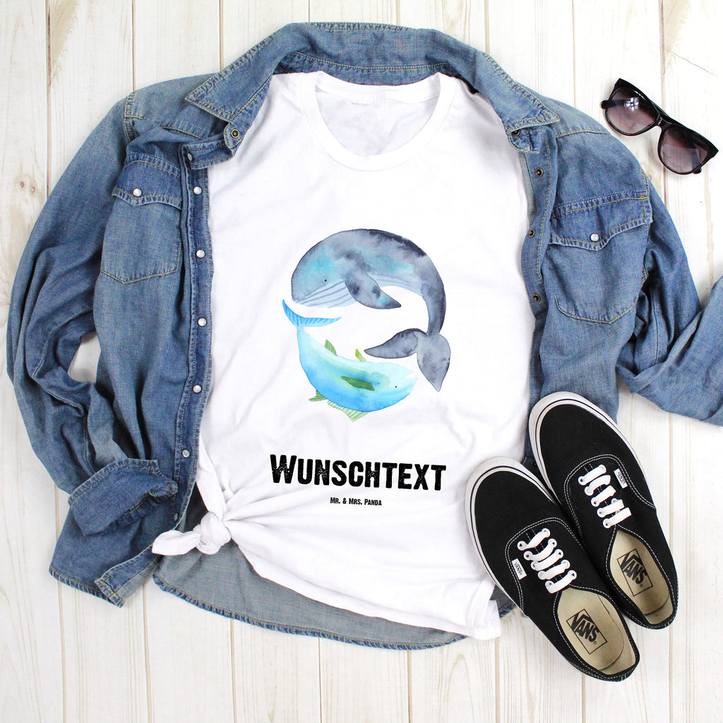 Personalisiertes T-Shirt Walfisch & Thunfisch T-Shirt Personalisiert, T-Shirt mit Namen, T-Shirt mit Aufruck, Männer, Frauen, Wunschtext, Bedrucken, Tiermotive, Gute Laune, lustige Sprüche, Tiere, Wal, Wahl, Tunfisch, Wortwitz lustig, Spruch lustig, Flachwitz, Witz, Spruch des Tages, Flachwitz Geschenk