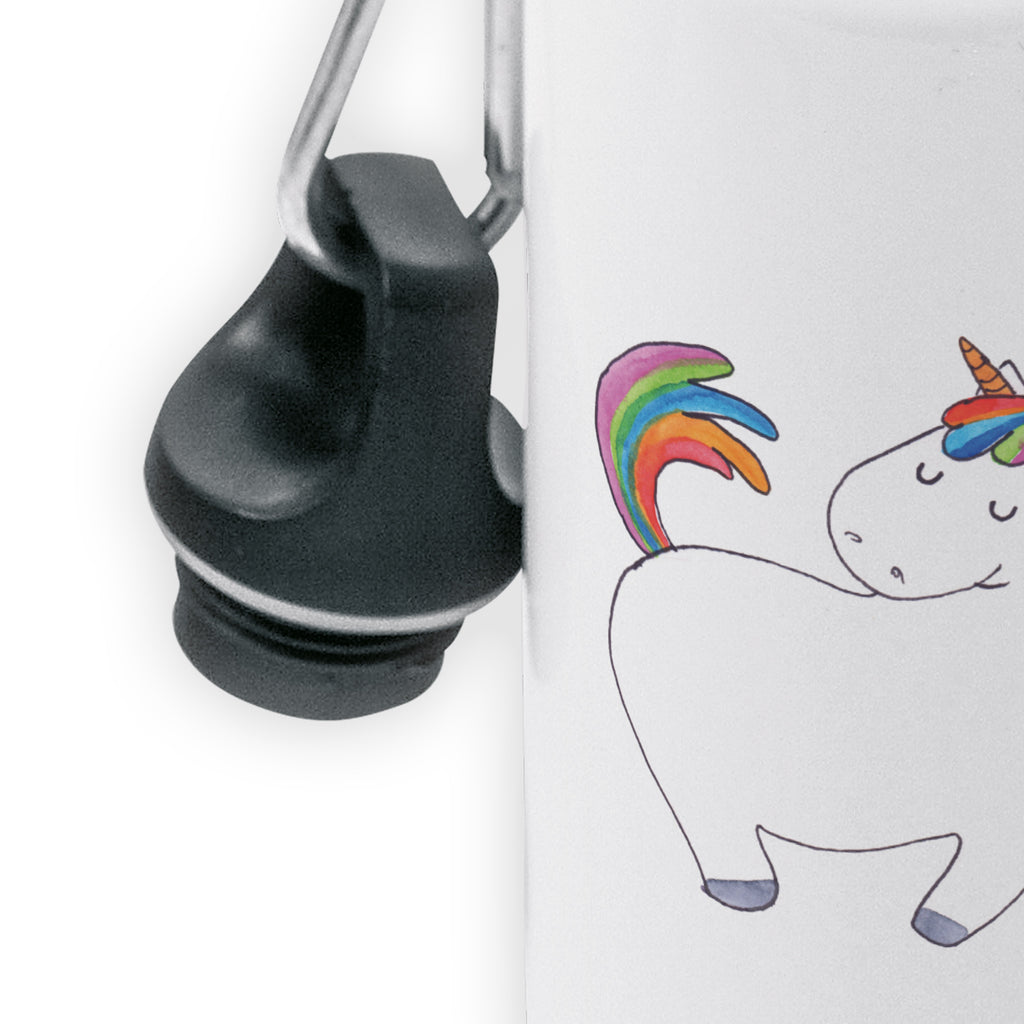 Kindertrinkflasche Einhorn stolzierend Kindertrinkflasche, Kinder Trinkflasche, Trinkflasche, Flasche, Kinderflasche, Kinder, Kids, Kindergarten Flasche, Grundschule, Jungs, Mädchen, Einhorn, Einhörner, Einhorn Deko, Pegasus, Unicorn, stolz, anders, bunt, Pferd, Reiter, Reiten, Freundin, Geschenk