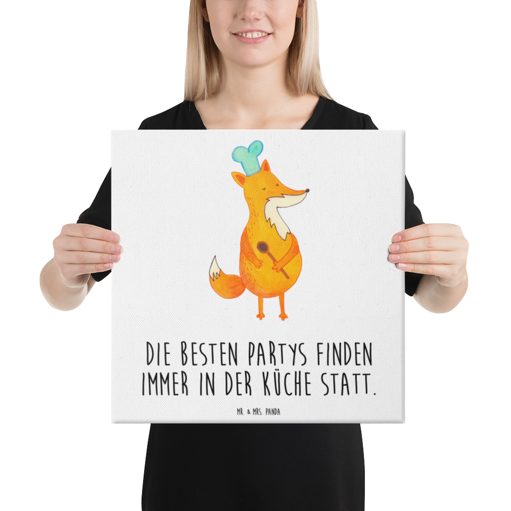 Leinwand Bild Fuchs Koch Leinwand, Bild, Kunstdruck, Wanddeko, Dekoration, Fuchs, Füchse, Koch Geschenk, Küche Spruch, Küche Deko, Köche, Bäcker, Party Spruch, Spruch lustig, witzig