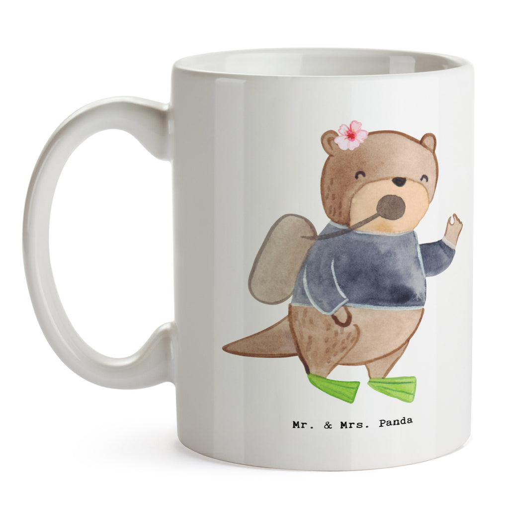 Tasse Tauchlehrerin mit Herz Tasse, Kaffeetasse, Teetasse, Becher, Kaffeebecher, Teebecher, Keramiktasse, Porzellantasse, Büro Tasse, Geschenk Tasse, Tasse Sprüche, Tasse Motive, Kaffeetassen, Tasse bedrucken, Designer Tasse, Cappuccino Tassen, Schöne Teetassen, Beruf, Ausbildung, Jubiläum, Abschied, Rente, Kollege, Kollegin, Geschenk, Schenken, Arbeitskollege, Mitarbeiter, Firma, Danke, Dankeschön