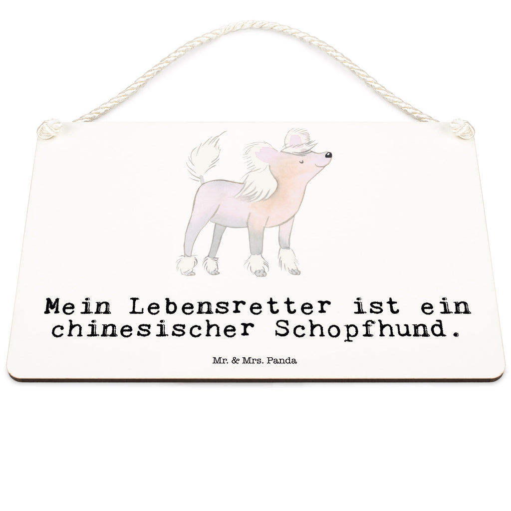 Deko Schild Chinesischer Schopfhund Lebensretter Dekoschild, Deko Schild, Schild, Tür Schild, Türschild, Holzschild, Wandschild, Wanddeko, Hund, Hunderasse, Rassehund, Hundebesitzer, Geschenk, Tierfreund, Schenken, Welpe, Chinesischer Schopfhund, Chinese Crested Dog