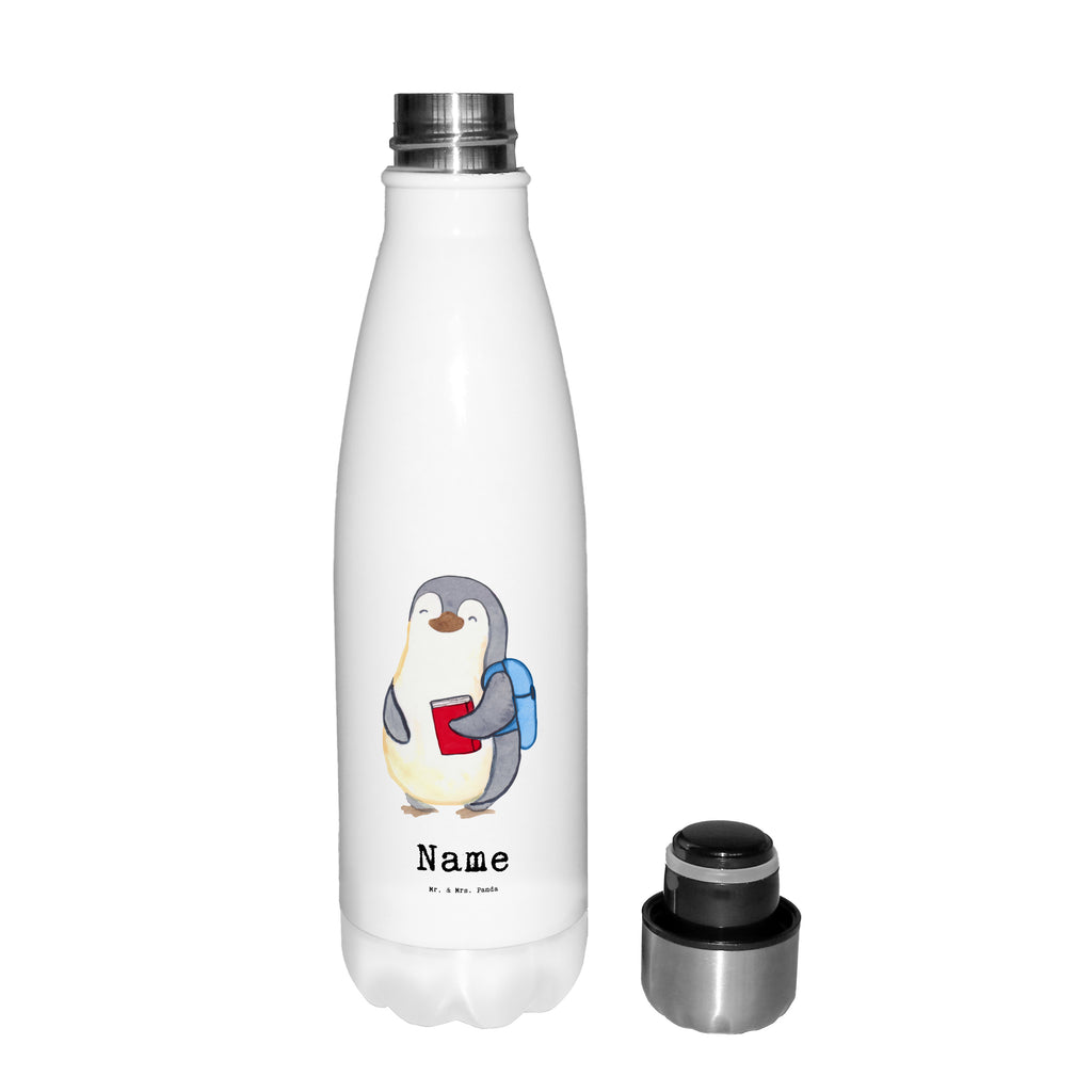 Personalisierte Thermosflasche Student mit Herz Personalisierte Isolierflasche, Personalisierte Thermoflasche, Personalisierte Trinkflasche, Trinkflasche Mit Namen, Wunschname, Bedrucken, Namensflasche, Beruf, Ausbildung, Jubiläum, Abschied, Rente, Kollege, Kollegin, Geschenk, Schenken, Arbeitskollege, Mitarbeiter, Firma, Danke, Dankeschön