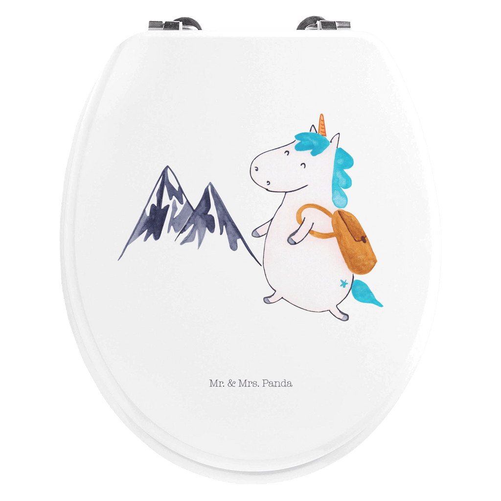 Motiv WC Sitz Einhorn Bergsteiger Klobrille, Klodeckel, Toilettendeckel, WC-Sitz, Toilette, Einhorn, Einhörner, Einhorn Deko, Pegasus, Unicorn, Bergsteiger, Abenteuer, Berge, Abenteurer, Weltenbummler, Weltreise, Reisen, Urlaub, Entdecker