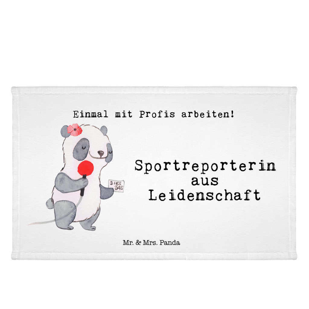 Handtuch Sportreporterin aus Leidenschaft Gästetuch, Reisehandtuch, Sport Handtuch, Frottier, Kinder Handtuch, Beruf, Ausbildung, Jubiläum, Abschied, Rente, Kollege, Kollegin, Geschenk, Schenken, Arbeitskollege, Mitarbeiter, Firma, Danke, Dankeschön