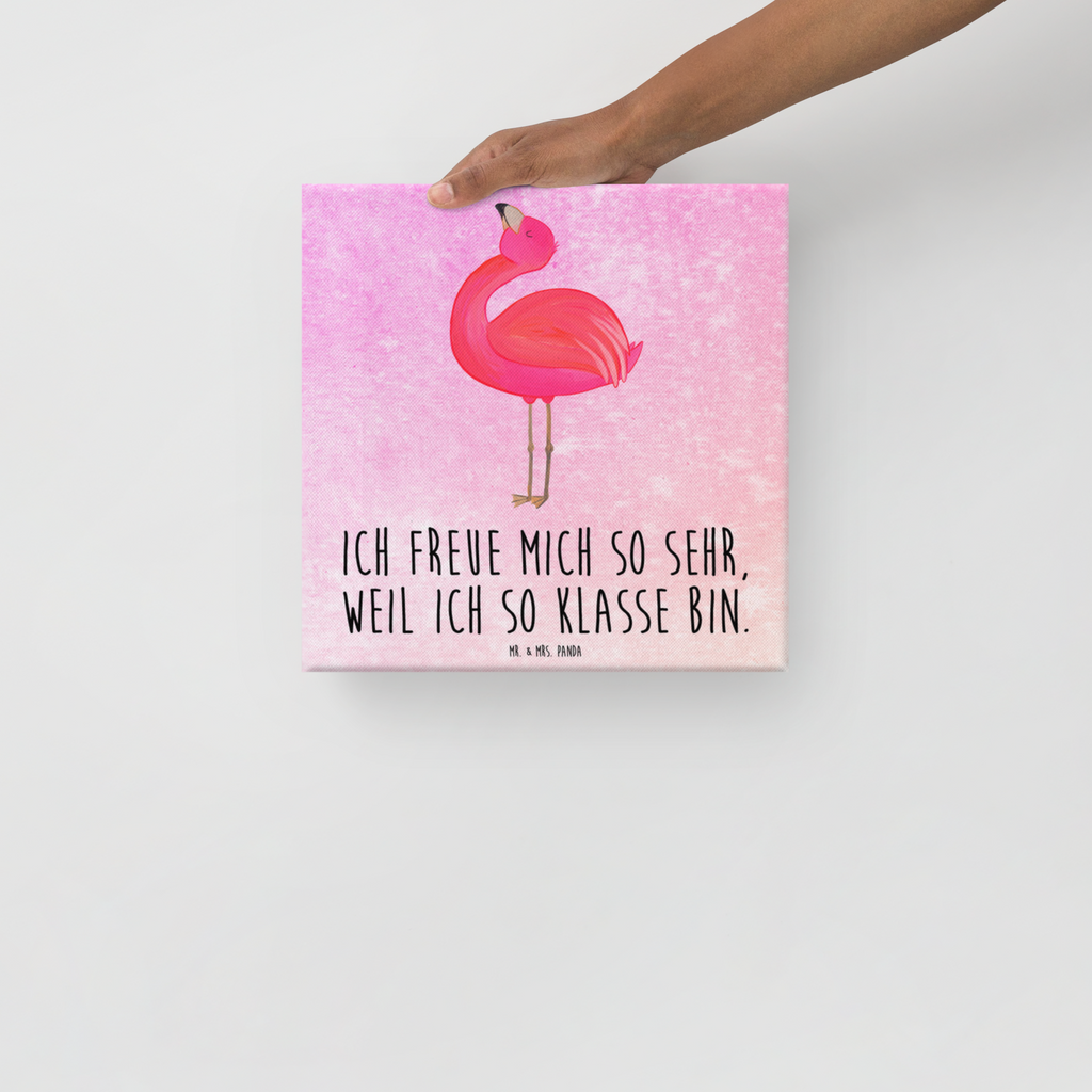 Leinwand Bild Flamingo Stolz Leinwand, Bild, Kunstdruck, Wanddeko, Dekoration, Flamingo, stolz, Freude, Selbstliebe, Selbstakzeptanz, Freundin, beste Freundin, Tochter, Mama, Schwester