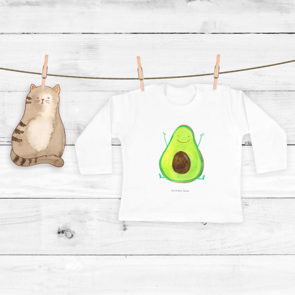 Baby Longsleeve Avocado Happy Mädchen, Jungen, Baby, Langarm, Bio, Kleidung, Avocado, Veggie, Vegan, Gesund, Chaos