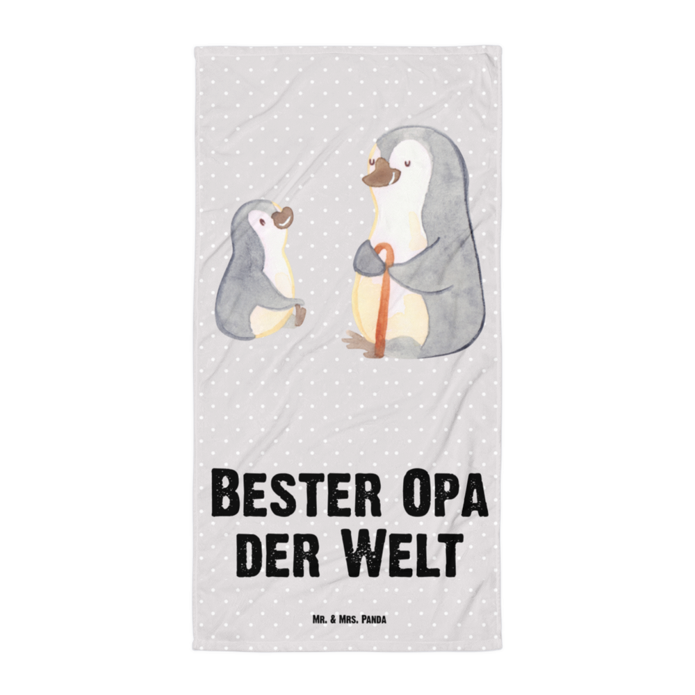 XL Badehandtuch Pinguin Bester Opa der Welt Handtuch, Badetuch, Duschtuch, Strandtuch, Saunatuch, für, Dankeschön, Geschenk, Schenken, Geburtstag, Geburtstagsgeschenk, Geschenkidee, Danke, Bedanken, Mitbringsel, Freude machen, Geschenktipp, Großvater, Grossvater, Opa, Opi. Großpapa, Großeltern, Enkel, Enkelin, Enkelkind, Kleinigkeit, Oppa, Oppi, Bester