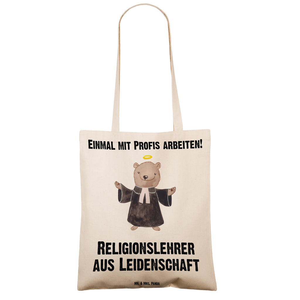 Tragetasche Religionslehrer aus Leidenschaft Beuteltasche, Beutel, Einkaufstasche, Jutebeutel, Stoffbeutel, Tasche, Shopper, Umhängetasche, Strandtasche, Schultertasche, Stofftasche, Tragetasche, Badetasche, Jutetasche, Einkaufstüte, Laptoptasche, Beruf, Ausbildung, Jubiläum, Abschied, Rente, Kollege, Kollegin, Geschenk, Schenken, Arbeitskollege, Mitarbeiter, Firma, Danke, Dankeschön, Religionslehrer, Reli Lehrer, Schule, Grundschule