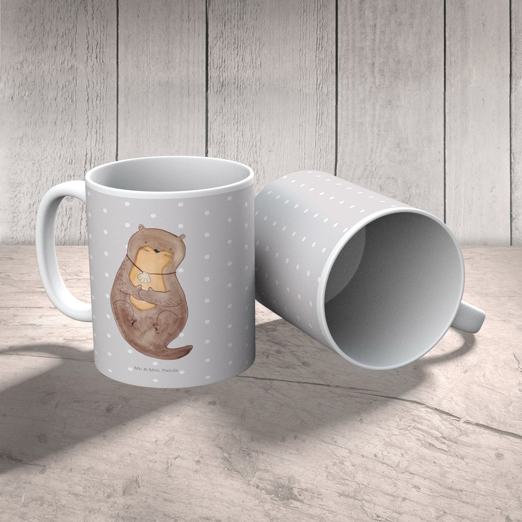 Tasse Otter Muschel Tasse, Kaffeetasse, Teetasse, Becher, Kaffeebecher, Teebecher, Keramiktasse, Porzellantasse, Büro Tasse, Geschenk Tasse, Tasse Sprüche, Tasse Motive, Kaffeetassen, Tasse bedrucken, Designer Tasse, Cappuccino Tassen, Schöne Teetassen, Otter, Fischotter, Seeotter, Otterliebe, grübeln, träumen, Motivation, Tagträumen, Büro