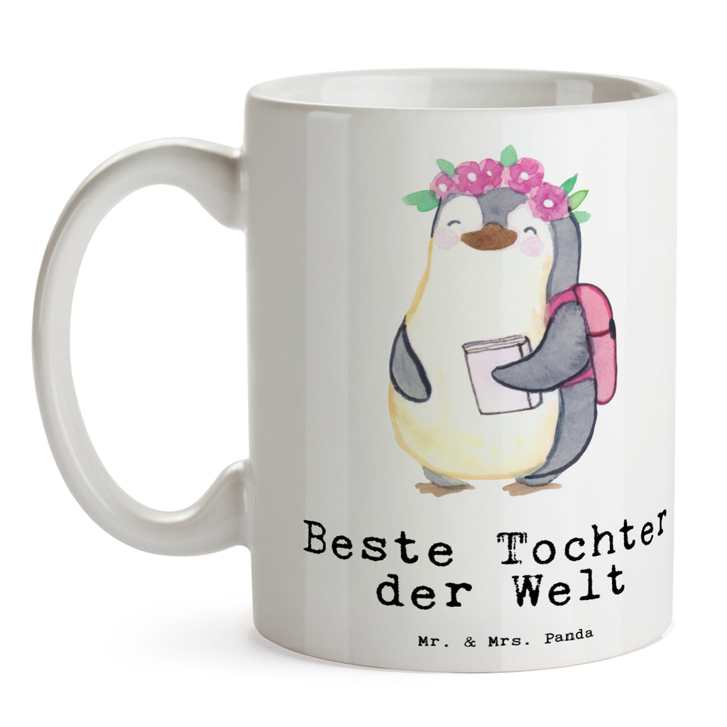 Tasse Pinguin Beste Tochter der Welt Tasse, Kaffeetasse, Teetasse, Becher, Kaffeebecher, Teebecher, Keramiktasse, Porzellantasse, Büro Tasse, Geschenk Tasse, Tasse Sprüche, Tasse Motive, Kaffeetassen, Tasse bedrucken, Designer Tasse, Cappuccino Tassen, Schöne Teetassen, für, Dankeschön, Geschenk, Schenken, Geburtstag, Geburtstagsgeschenk, Geschenkidee, Danke, Bedanken, Mitbringsel, Freude machen, Geschenktipp, Tochter, Töchter, Töchterchen, Geburt, Kleine, Mutter, Vater, Kind, Kinder, Familie, Belohnung