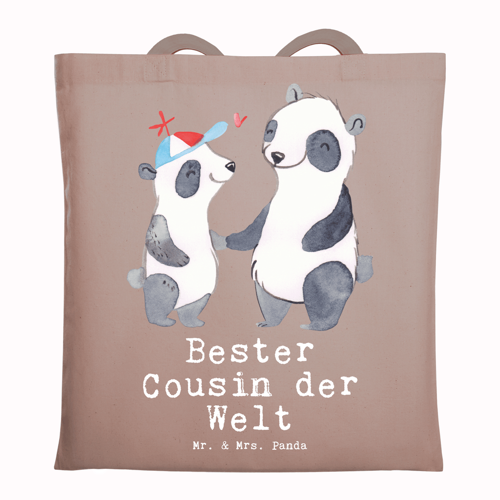 Tragetasche Panda Bester Cousin der Welt Beuteltasche, Beutel, Einkaufstasche, Jutebeutel, Stoffbeutel, Tasche, Shopper, Umhängetasche, Strandtasche, Schultertasche, Stofftasche, Tragetasche, Badetasche, Jutetasche, Einkaufstüte, Laptoptasche, für, Dankeschön, Geschenk, Schenken, Geburtstag, Geburtstagsgeschenk, Geschenkidee, Danke, Bedanken, Mitbringsel, Freude machen, Geschenktipp, Cousin, Kousin, Vetter, Sohn von Onkel, Sohn von Tante, Familie, Verwandtschaft, Cousine