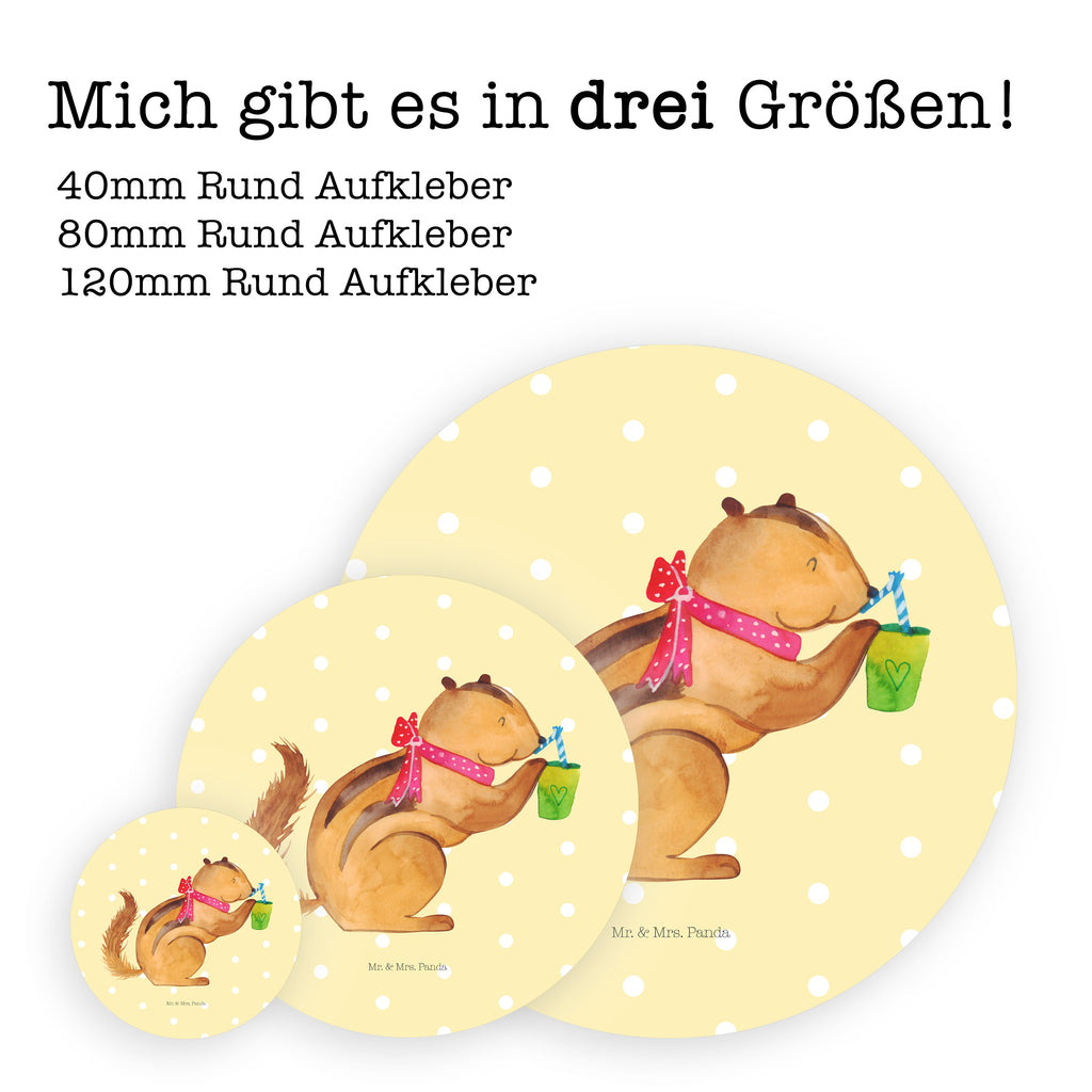 Rund Aufkleber Eichhörnchen Smoothie Sticker, Aufkleber, Etikett, Tiermotive, Gute Laune, lustige Sprüche, Tiere, Green Smoothies, Diät, Abnehmen, Streifenhörnchen, Eichhörnchen