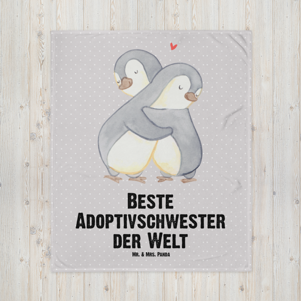 Kuscheldecke Pinguin Beste Adoptivschwester der Welt Decke, Wohndecke, Tagesdecke, Wolldecke, Sofadecke, für, Dankeschön, Geschenk, Schenken, Geburtstag, Geburtstagsgeschenk, Geschenkidee, Danke, Bedanken, Mitbringsel, Freude machen, Geschenktipp, Adoptivschwester, Adoptiv, adoptiert, Schwester, Geschwister, Schwesterherz, Sister, Familie, Kleinigkeit, Beste, Tochter