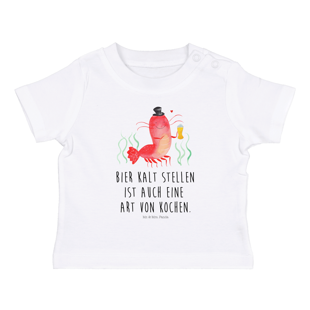 Organic Baby Shirt Hummer Weizen Baby T-Shirt, Jungen Baby T-Shirt, Mädchen Baby T-Shirt, Shirt, Meerestiere, Meer, Urlaub, Garnele, Garnelen, Bier, Kochen, Männerhaushalt, Junggeselle, Junggesellin, Bierliebhaber, Kneipe, Gasthaus, Wirtschaft