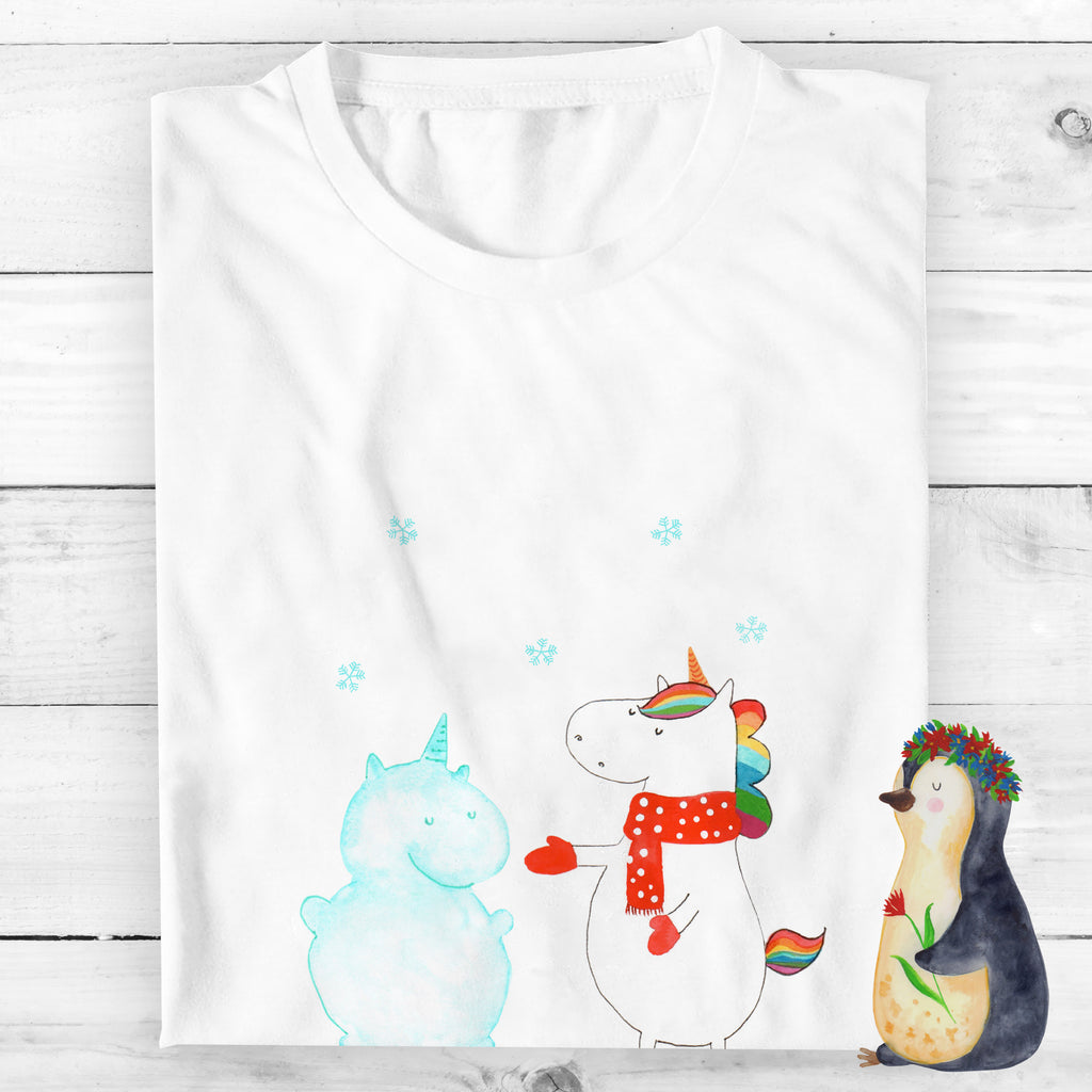 T-Shirt Standard Einhorn Schneemann T-Shirt, Shirt, Tshirt, Lustiges T-Shirt, T-Shirt mit Spruch, Party, Junggesellenabschied, Jubiläum, Geburstag, Herrn, Damen, Männer, Frauen, Schlafshirt, Nachthemd, Sprüche, Einhorn, Einhörner, Einhorn Deko, Pegasus, Unicorn, Schneemann, Winter, Schnee, Kuchen, Weihnachten, kalt, Mütze, Handschuhe, X-Mas