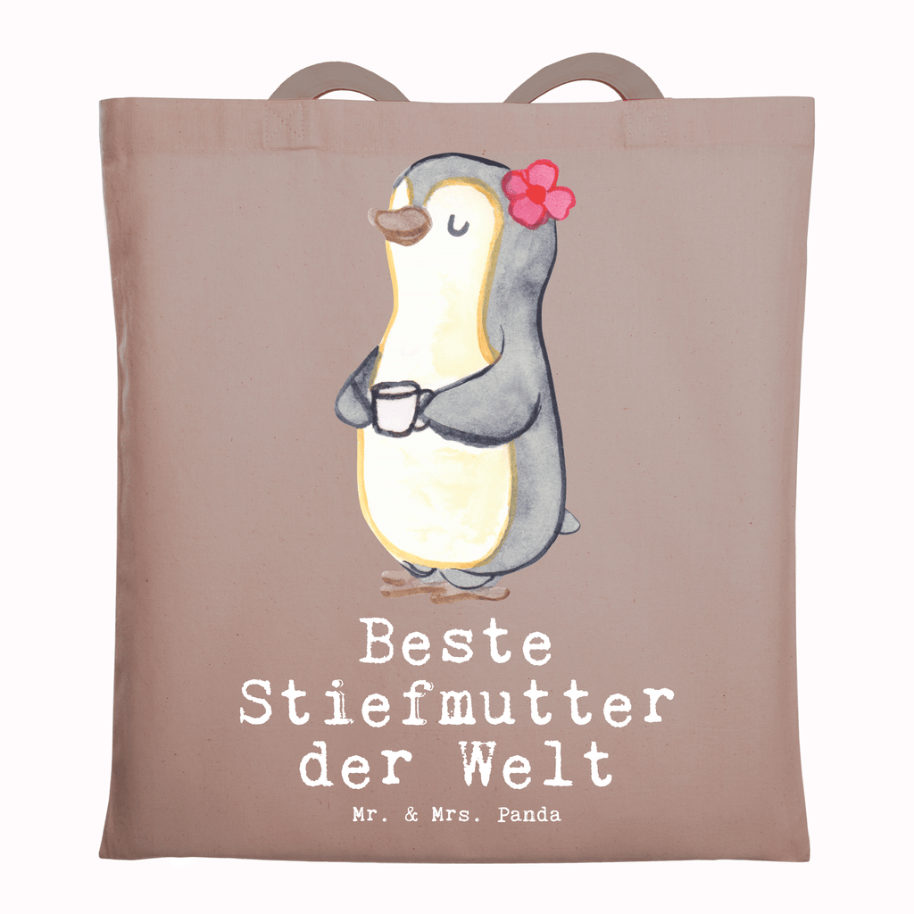 Tragetasche Pinguin Beste Stiefmutter der Welt Beuteltasche, Beutel, Einkaufstasche, Jutebeutel, Stoffbeutel, Tasche, Shopper, Umhängetasche, Strandtasche, Schultertasche, Stofftasche, Tragetasche, Badetasche, Jutetasche, Einkaufstüte, Laptoptasche, für, Dankeschön, Geschenk, Schenken, Geburtstag, Geburtstagsgeschenk, Geschenkidee, Danke, Bedanken, Mitbringsel, Freude machen, Geschenktipp, Stiefmutter, Stief Mutter, Stiefmama, Mami, Mutter, Muttertag, Mutti, Mama, Tochter, Sohn, Beste