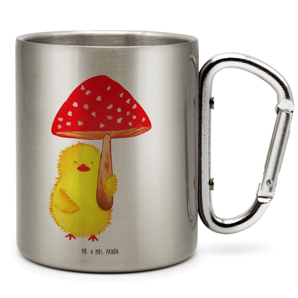 Edelstahlbecher Küken Fliegenpilz Edelstahltasse, Karabiner, Edelstahlbecher, Outdoor, Camping, Tasse, Becher, Ostern, Osterhase, Ostergeschenke, Osternest, Osterdeko, Geschenke zu Ostern, Ostern Geschenk, Ostergeschenke Kinder, Ostern Kinder, Küken, Fliegenpilz, Glückspilz, Frohe Ostern, Ostergrüße