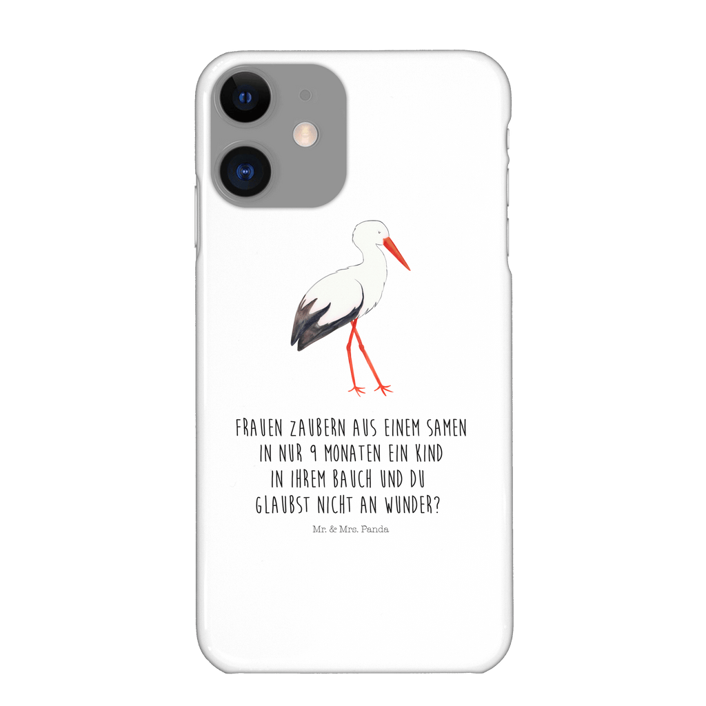 Handyhülle Storch Handyhülle, Handycover, Cover, Handy, Hülle, Iphone 10, Iphone X, Tiermotive, Gute Laune, lustige Sprüche, Tiere, Storch, Störche, Schwangerschaft, Geburt, Mutter, Mütter, Mutter werden, Schwanger, Babybauch, Baby