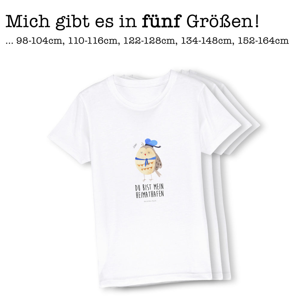 Organic Kinder T-Shirt Eule Matrose Kinder T-Shirt, Kinder T-Shirt Mädchen, Kinder T-Shirt Jungen, Eule, Eule Spruch, Eule Deko, Owl, Wortspiel lustig, Matrose, Freundin, Ehe, Seefahrer, Heimathafen, Hochzeitstag Geschenk