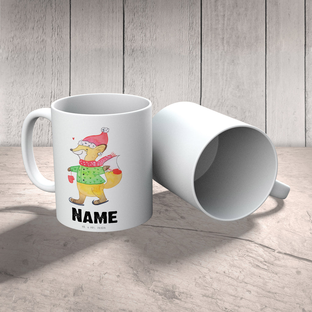 Personalisierte Tasse Fuchs  Schlittschuhe Personalisierte Tasse, Namenstasse, Wunschname, Personalisiert, Tasse, Namen, Drucken, Tasse mit Namen, Winter, Weihnachten, Weihnachtsdeko, Nikolaus, Advent, Heiligabend, Wintermotiv, Weihnachtsmann, Weihnachtstage, Weihnachtsbaum, Tannenbaum, Weihnachtszeit