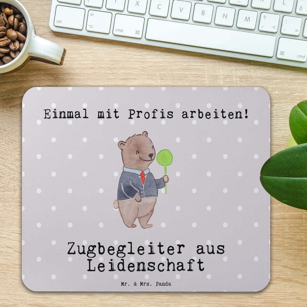 Mauspad Zugbegleiter aus Leidenschaft Mousepad, Computer zubehör, Büroausstattung, PC Zubehör, Arbeitszimmer, Mauspad, Einzigartiges Mauspad, Designer Mauspad, Mausunterlage, Mauspad Büro, Beruf, Ausbildung, Jubiläum, Abschied, Rente, Kollege, Kollegin, Geschenk, Schenken, Arbeitskollege, Mitarbeiter, Firma, Danke, Dankeschön