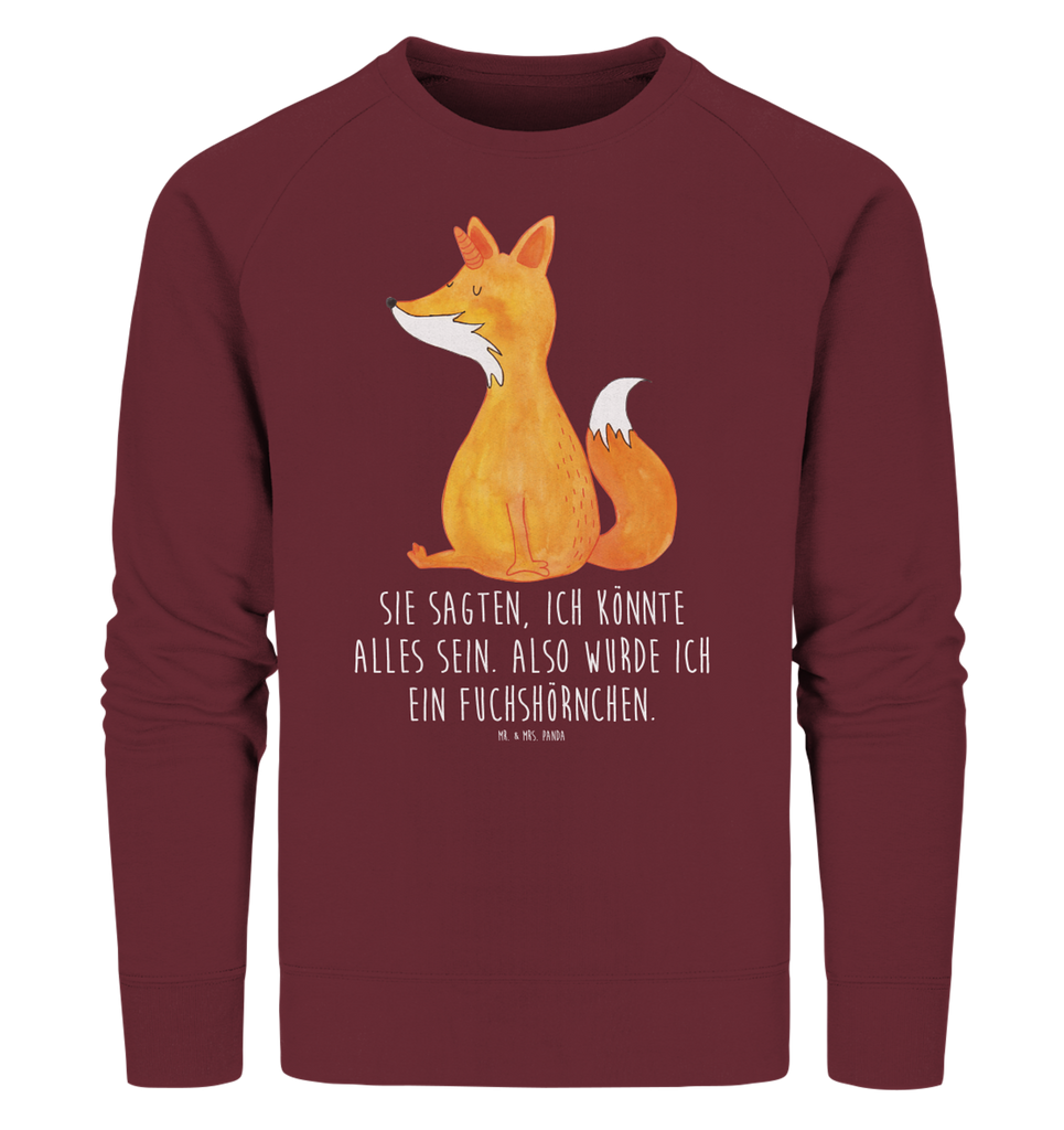 Organic Pullover Einhorn Wunsch Pullover, Pullover Männer, Pullover Frauen, Sweatshirt, Sweatshirt Männer, Sweatshirt Frauen, Unisex, Einhorn, Einhörner, Einhorn Deko, Pegasus, Unicorn, Fuchs, Unicorns, Fuchshörnchen, Fuchshorn, Foxycorn, Füchse