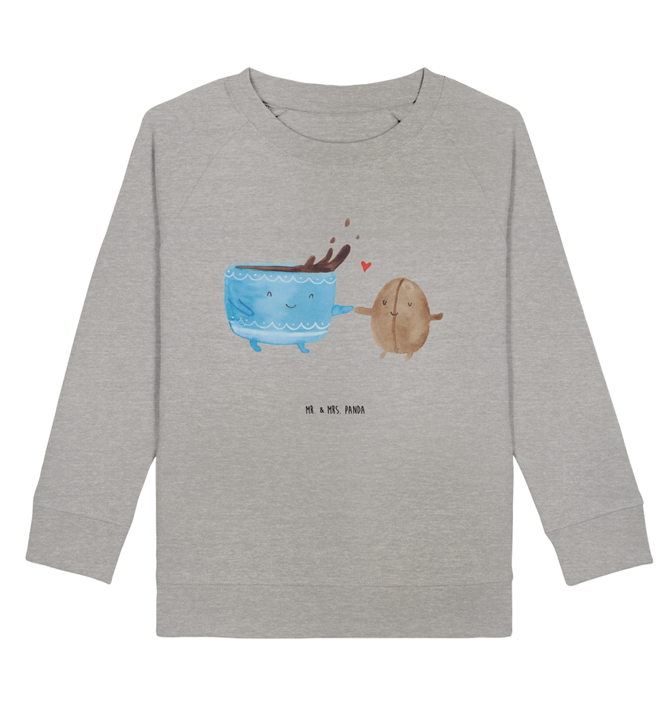 Organic Kinder Pullover Kaffee Bohne Kinder Pullover, Kinder Sweatshirt, Jungen, Mädchen, Tiermotive, Gute Laune, lustige Sprüche, Tiere, Kaffee, Kaffeebohne, Genuss, Zufriedenheit, Glück