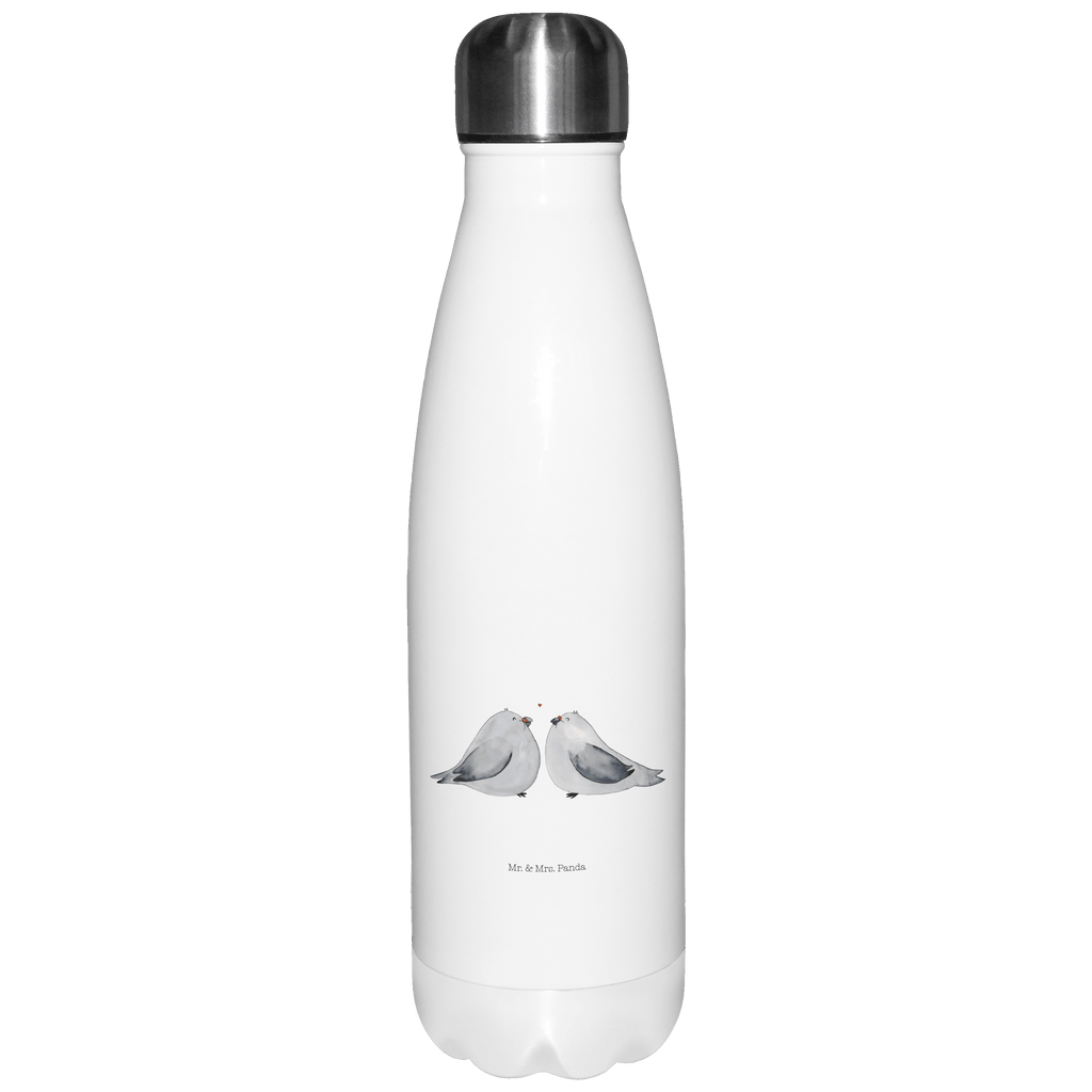 Thermosflasche Turteltauben Liebe Isolierflasche, Thermoflasche, Trinkflasche, Thermos, Edelstahl, Liebe, Partner, Freund, Freundin, Ehemann, Ehefrau, Heiraten, Verlobung, Heiratsantrag, Liebesgeschenk, Jahrestag, Hocheitstag, Turteltauben, Turteltäubchen, Tauben, Verliebt, Verlobt, Verheiratet, Geschenk Freundin, Geschenk Freund, Liebesbeweis, Hochzeitstag, Geschenk Hochzeit